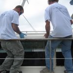 Photo of Boat Windows on Hatteras 43'