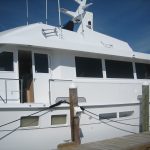 Hatteras Cockpit Motor Yacht 67' boat windows 2 pic