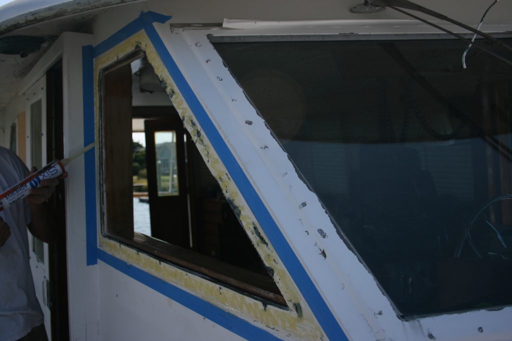 Hatteras 58' Boat Windows; Hatteras 58' YF Pilot House window