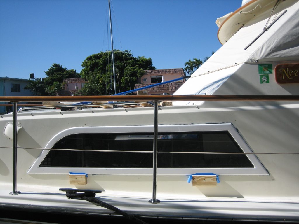 Hatteras 58' Boat Windows; Hatteras 58' YF galley window