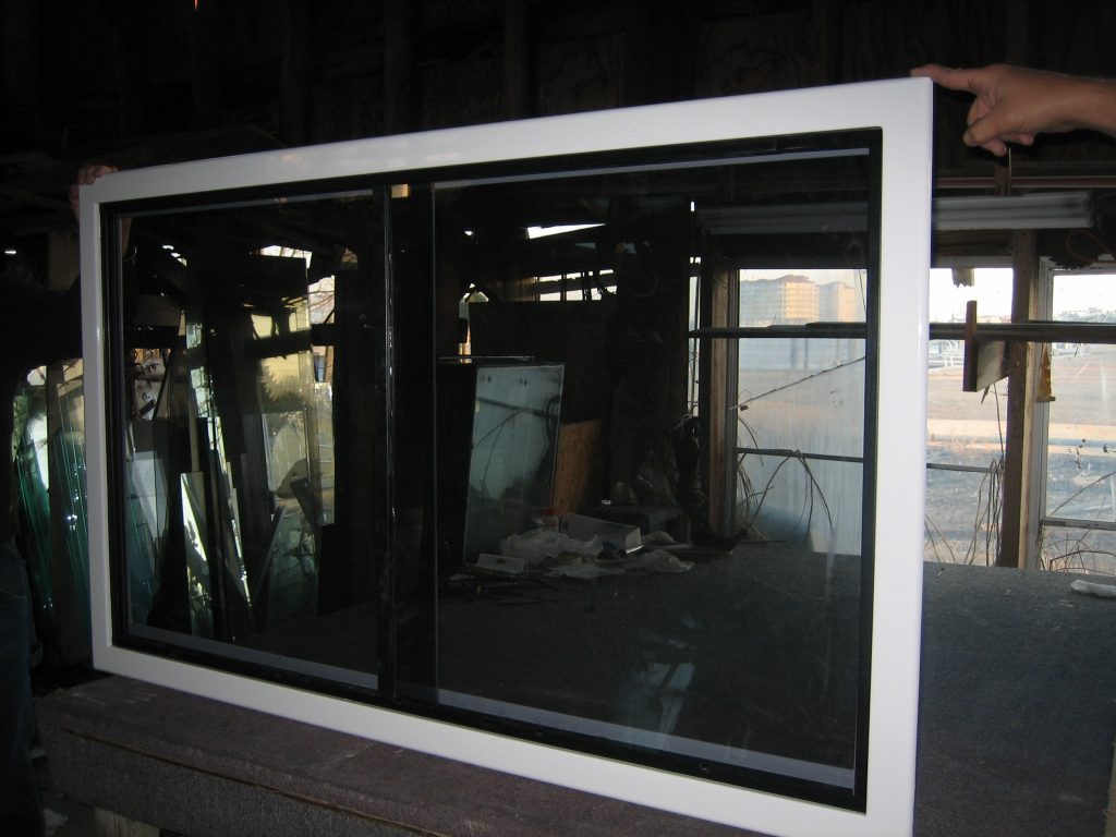 Hatteras 58' Boat Windows; Hatteras 58' YF salon slider window
