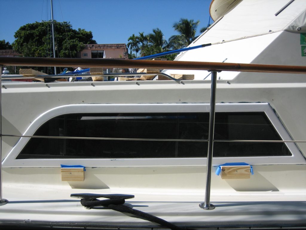 Hatteras 58' Boat Windows; Hatteras 58' YF galley window