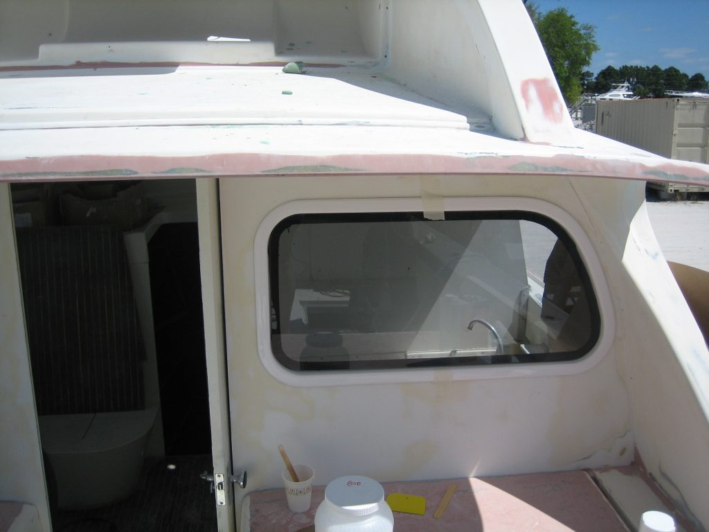 Bertram Bulkhead boat Window