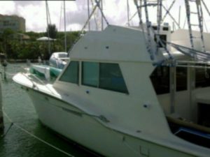 Hatteras boat windows
