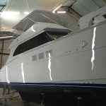 Customized Hatteras Boat Windows Hatteras 55 Convertible_Lookout Boat Window Frames.com_4