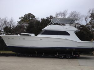 Customized Hatteras Boat Windows