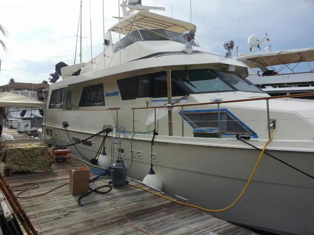replacement boat window installation