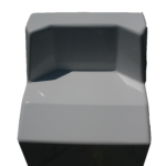 fiberglass center console top view